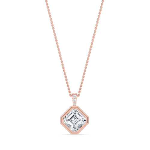 Brielle Rose lab grown diamond pendant