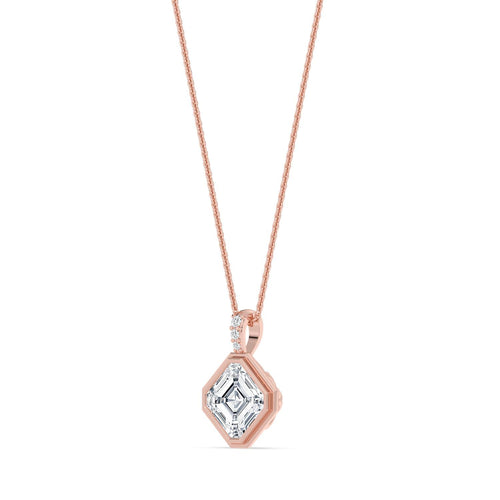Brielle Rose lab grown diamond pendant