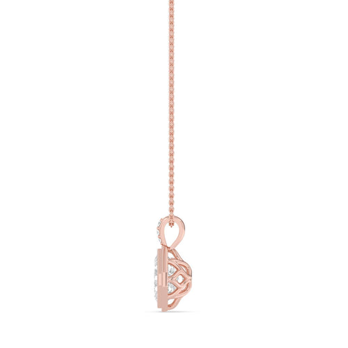 Brielle Rose lab grown diamond pendant