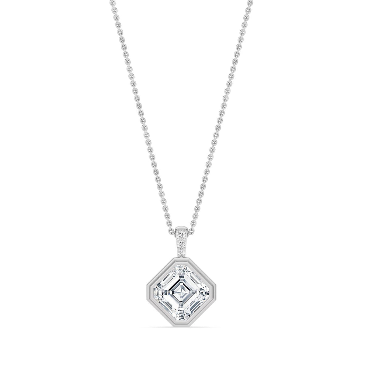 Brielle Rose lab grown diamond pendant