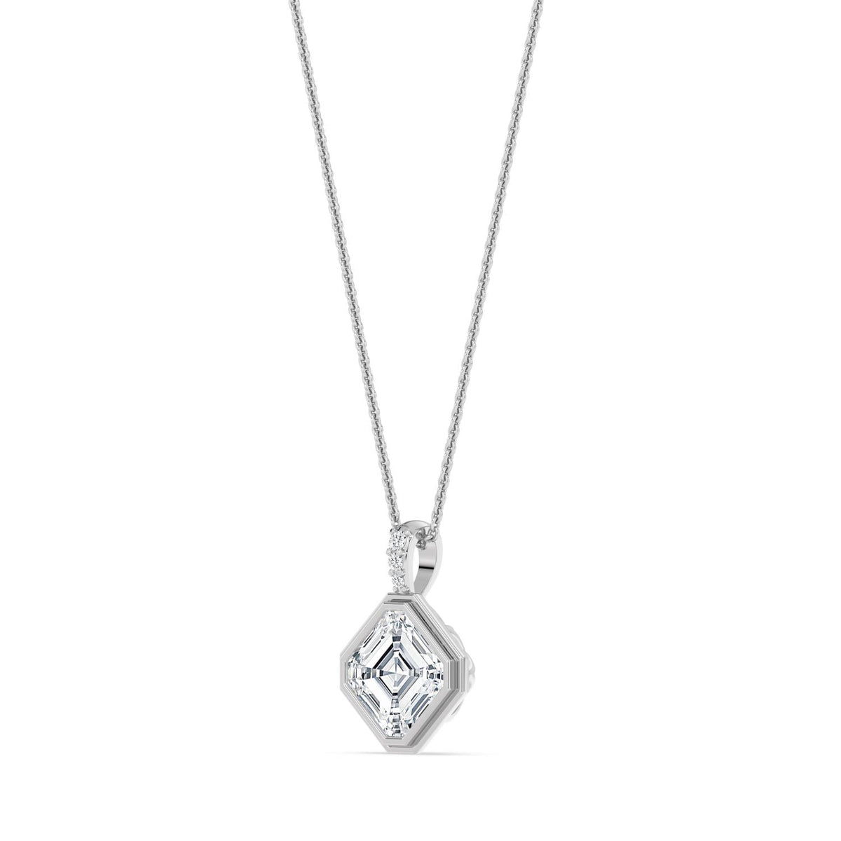 Brielle Rose lab grown diamond pendant