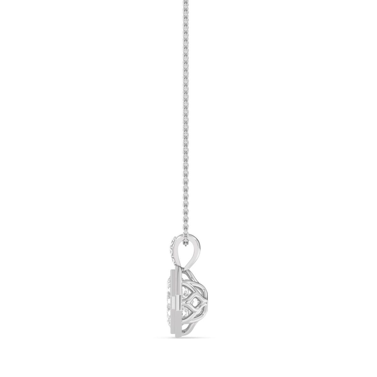 Brielle Rose lab grown diamond pendant