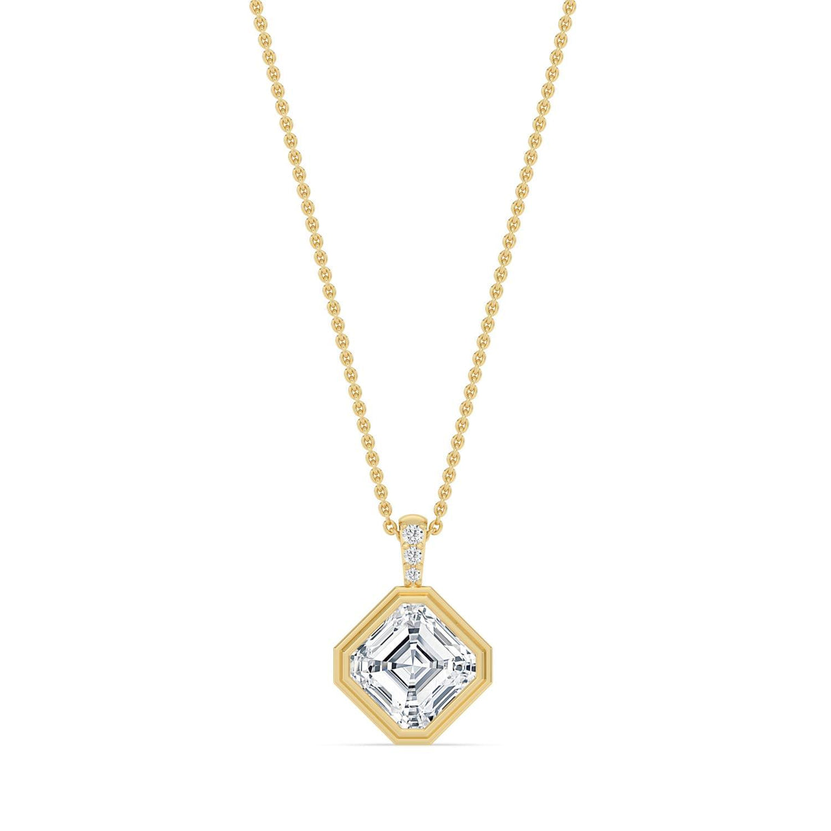 Brielle Rose lab grown diamond pendant