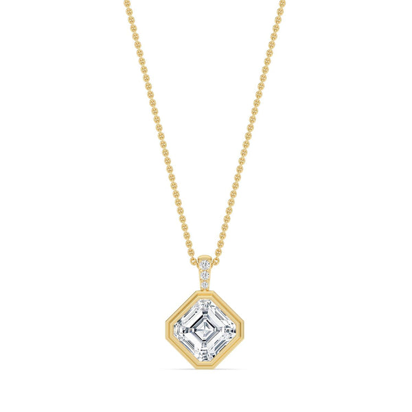 Brielle Rose - Bezel Lab Grown Diamond Pendant