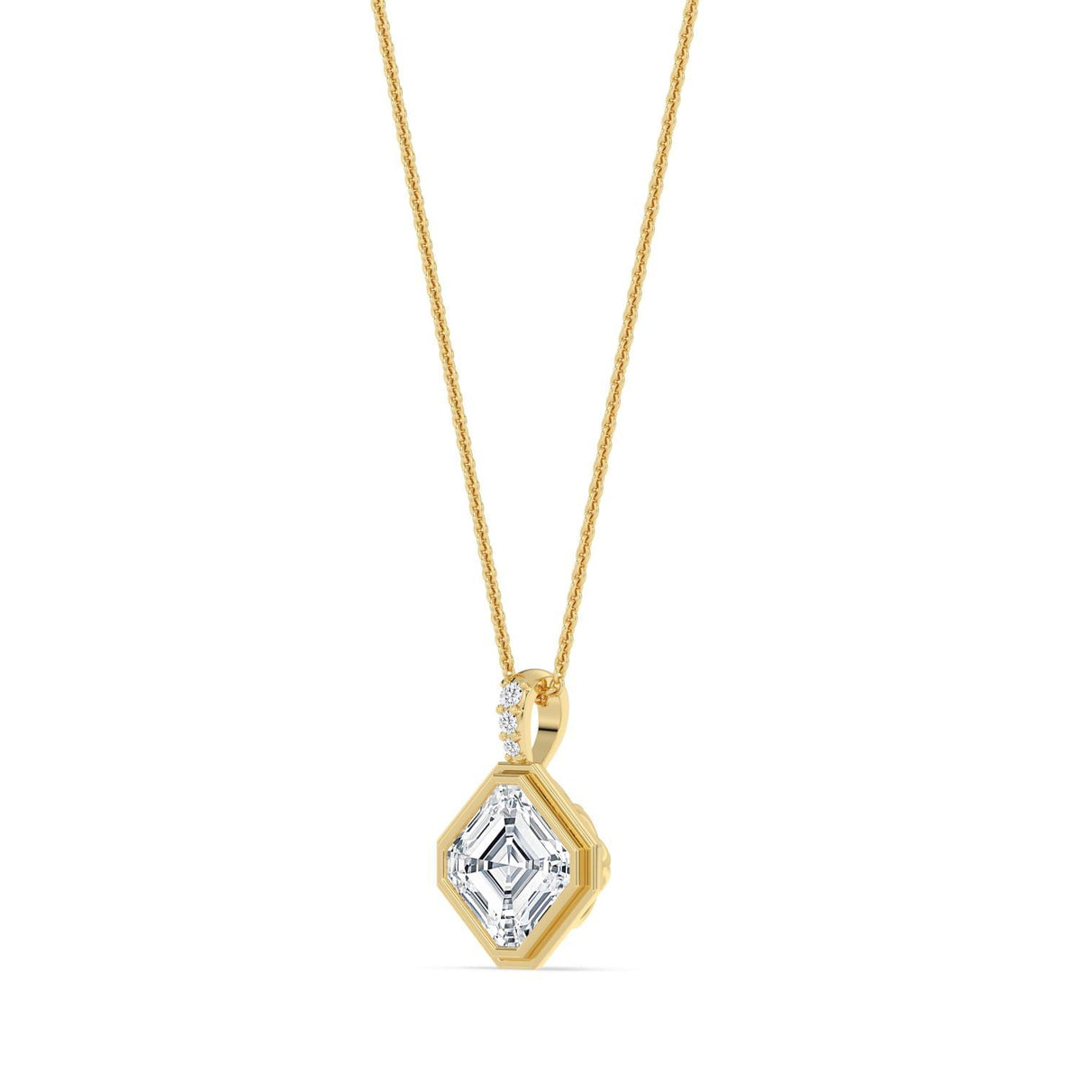 Brielle Rose lab grown diamond pendant