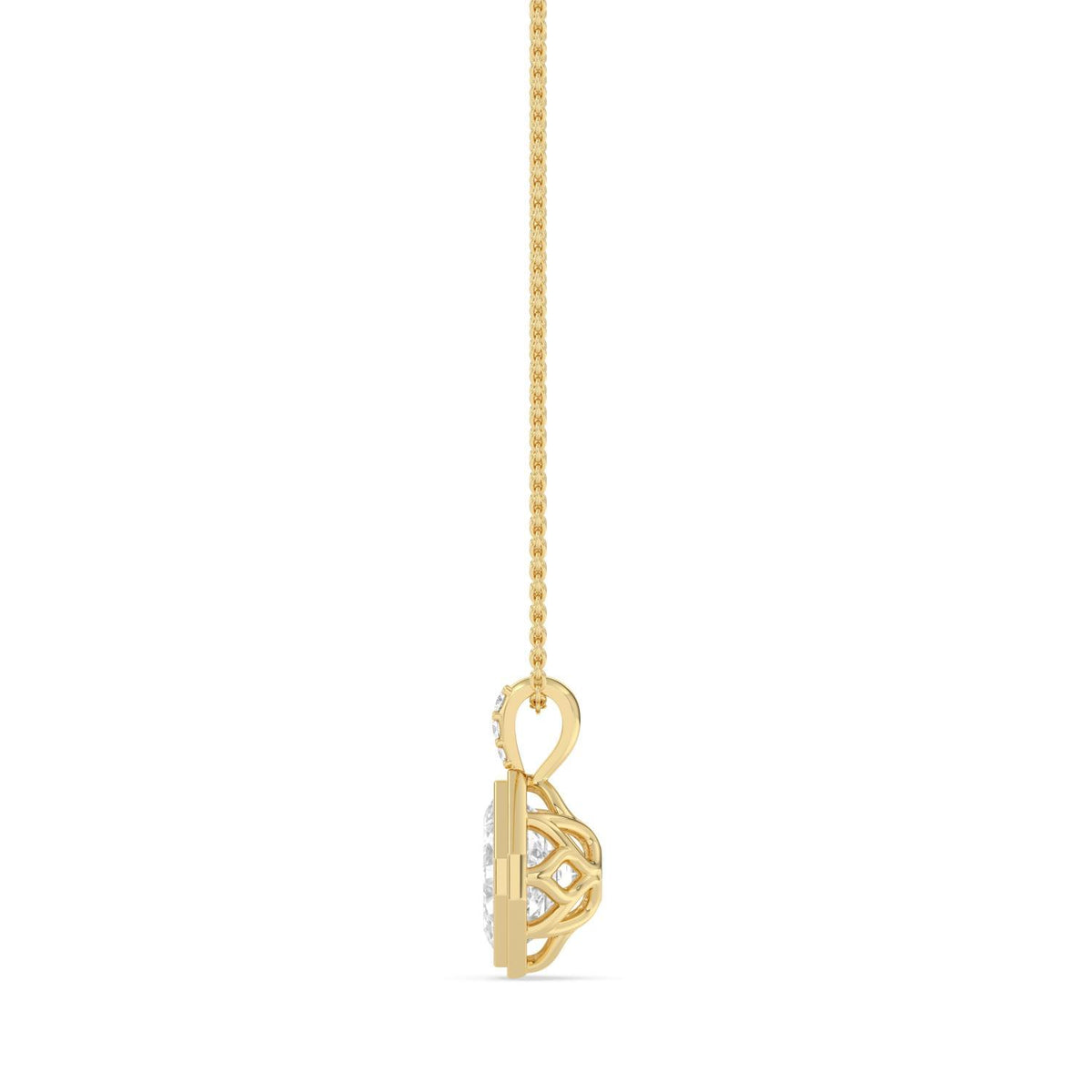 Brielle Rose lab grown diamond pendant