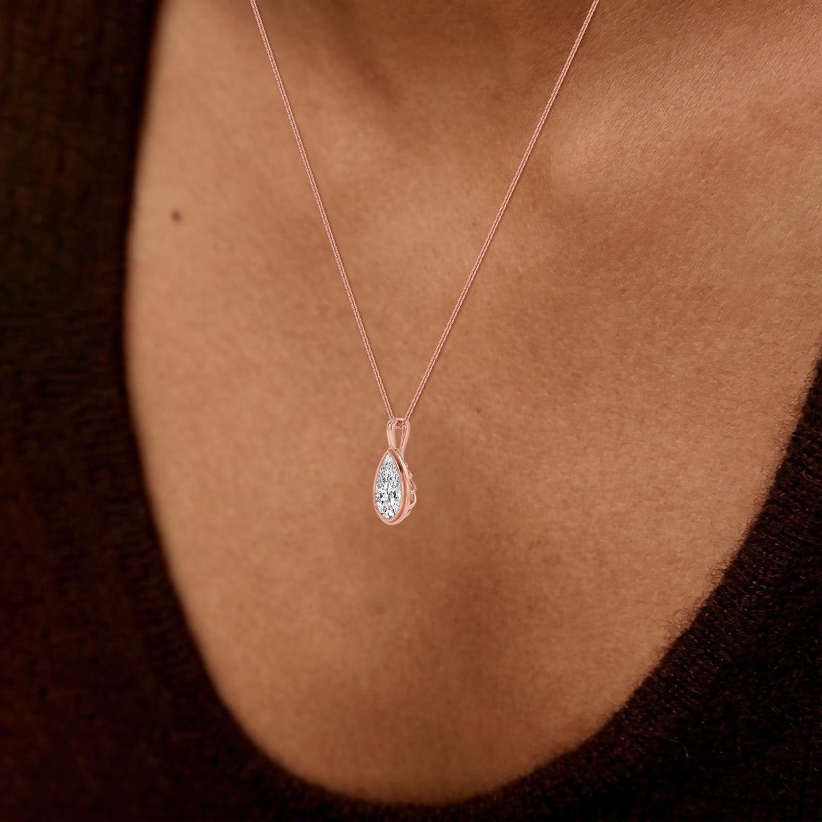 Camille Belle lab grown diamond pendant