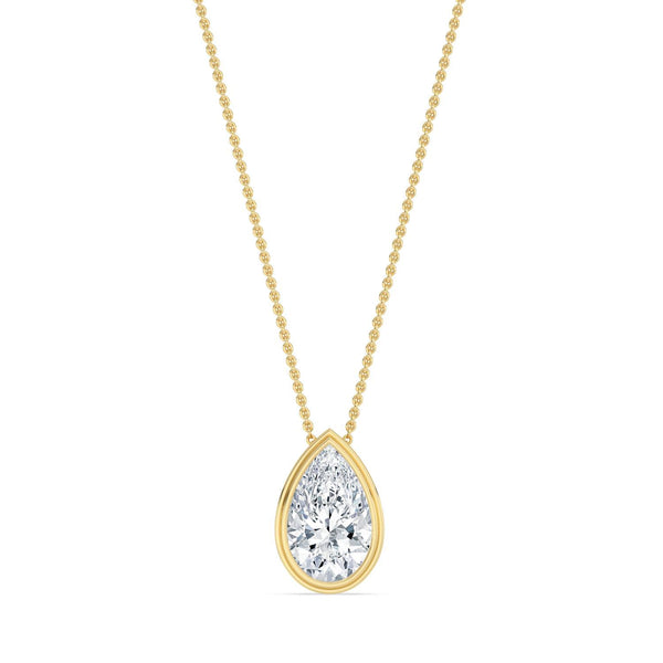 Camille Bloom - Bezel Lab Grown Diamond Pendant