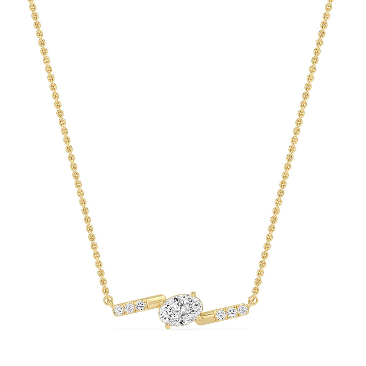 Camille Lune lab grown diamond pendant