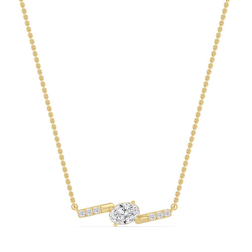 Camille Lune lab grown diamond pendant