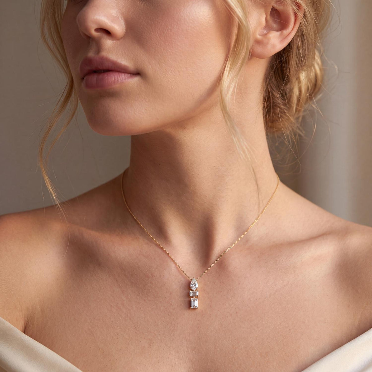 Camille Rose lab grown diamond pendant
