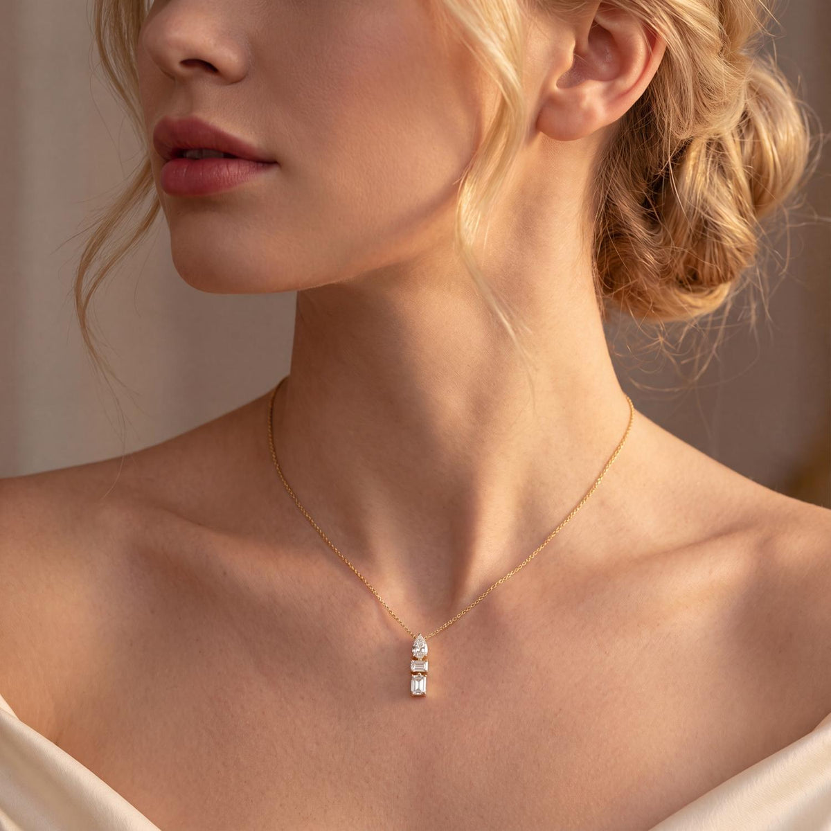 Camille Rose lab grown diamond pendant