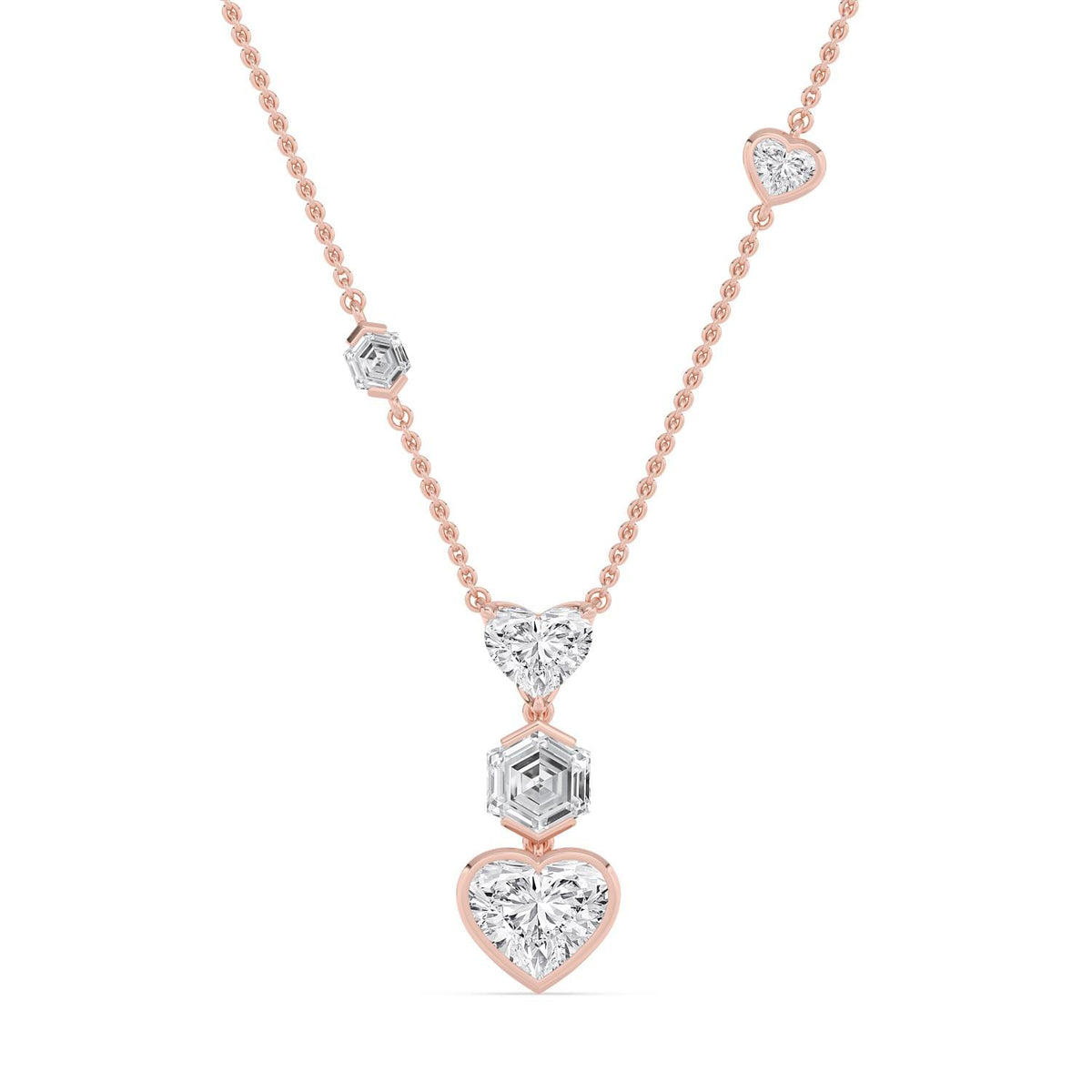 Delphine Belle lab grown diamond pendant