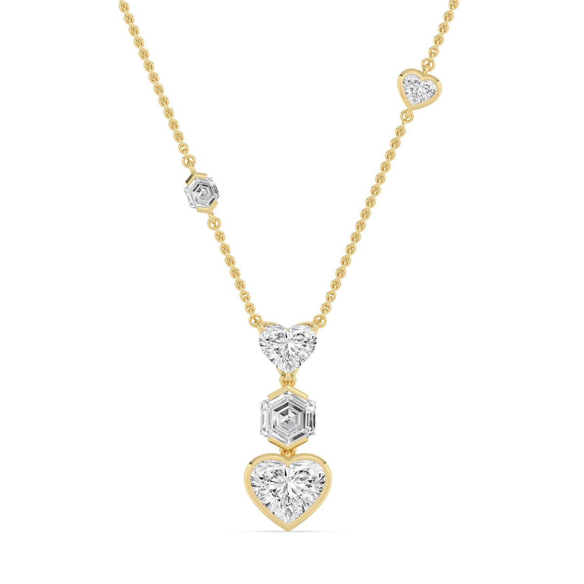 Delphine Belle lab grown diamond pendant