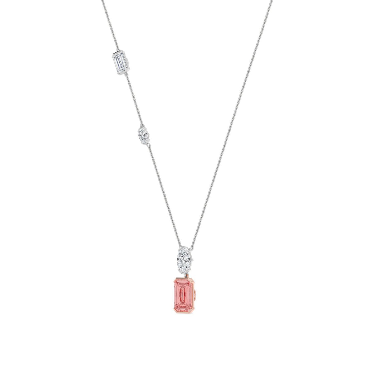 Delphine Lune lab grown diamond pendant