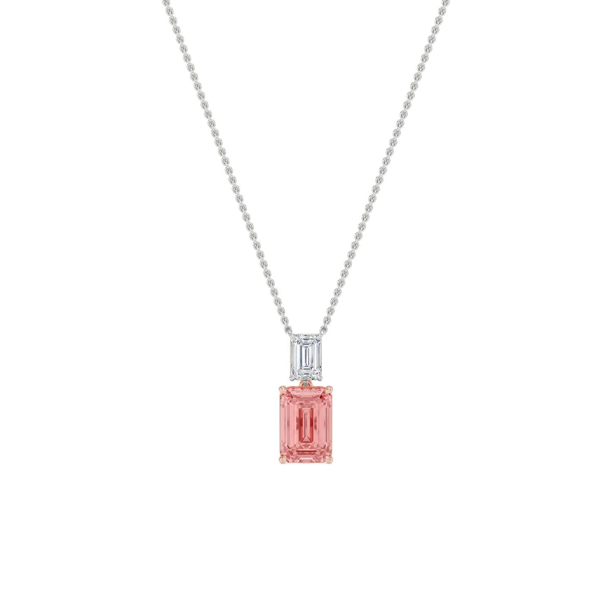 Delphine Pearl lab grown diamond pendant