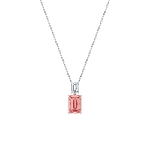 Delphine Pearl lab grown diamond pendant