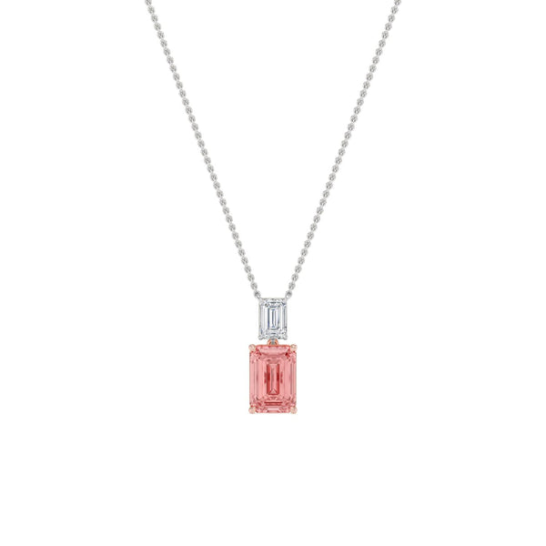 Delphine Pearl - Fancy Colour Lab Grown Diamond Pendant