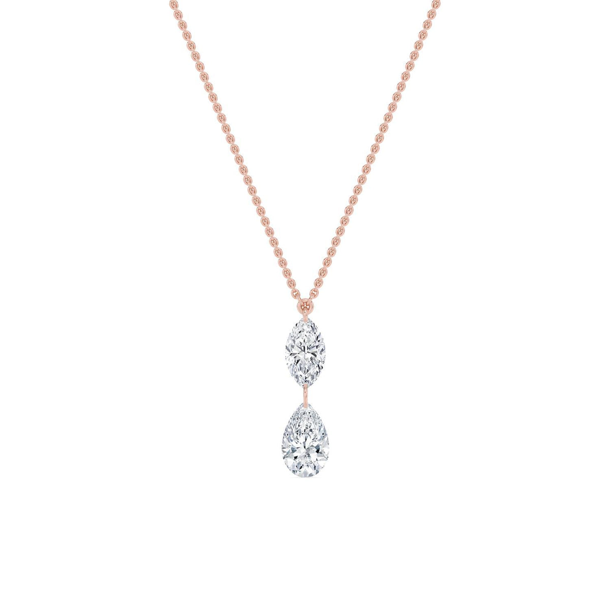 Delphine Rose lab grown diamond pendant