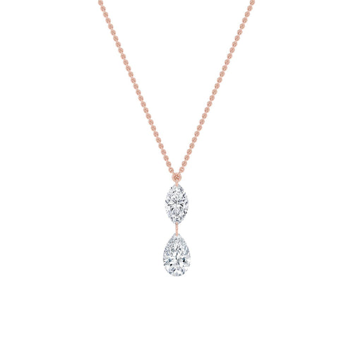 Delphine Rose lab grown diamond pendant