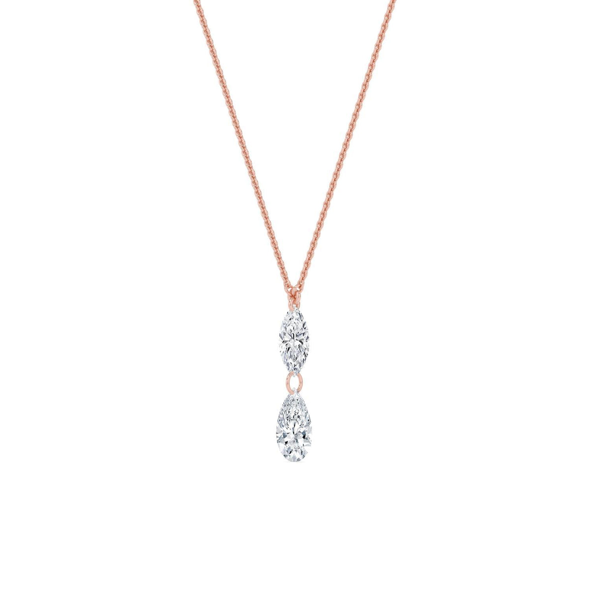 Delphine Rose lab grown diamond pendant