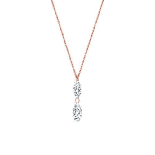 Delphine Rose lab grown diamond pendant