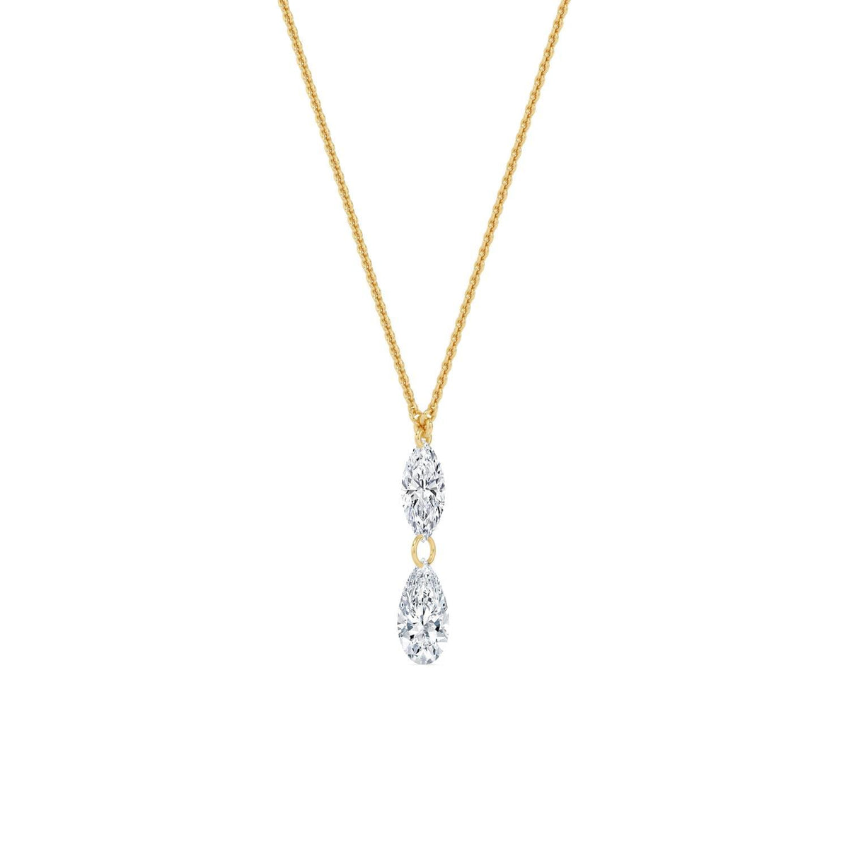 Delphine Rose lab grown diamond pendant