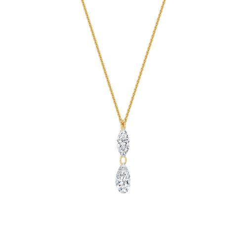 Delphine Rose lab grown diamond pendant