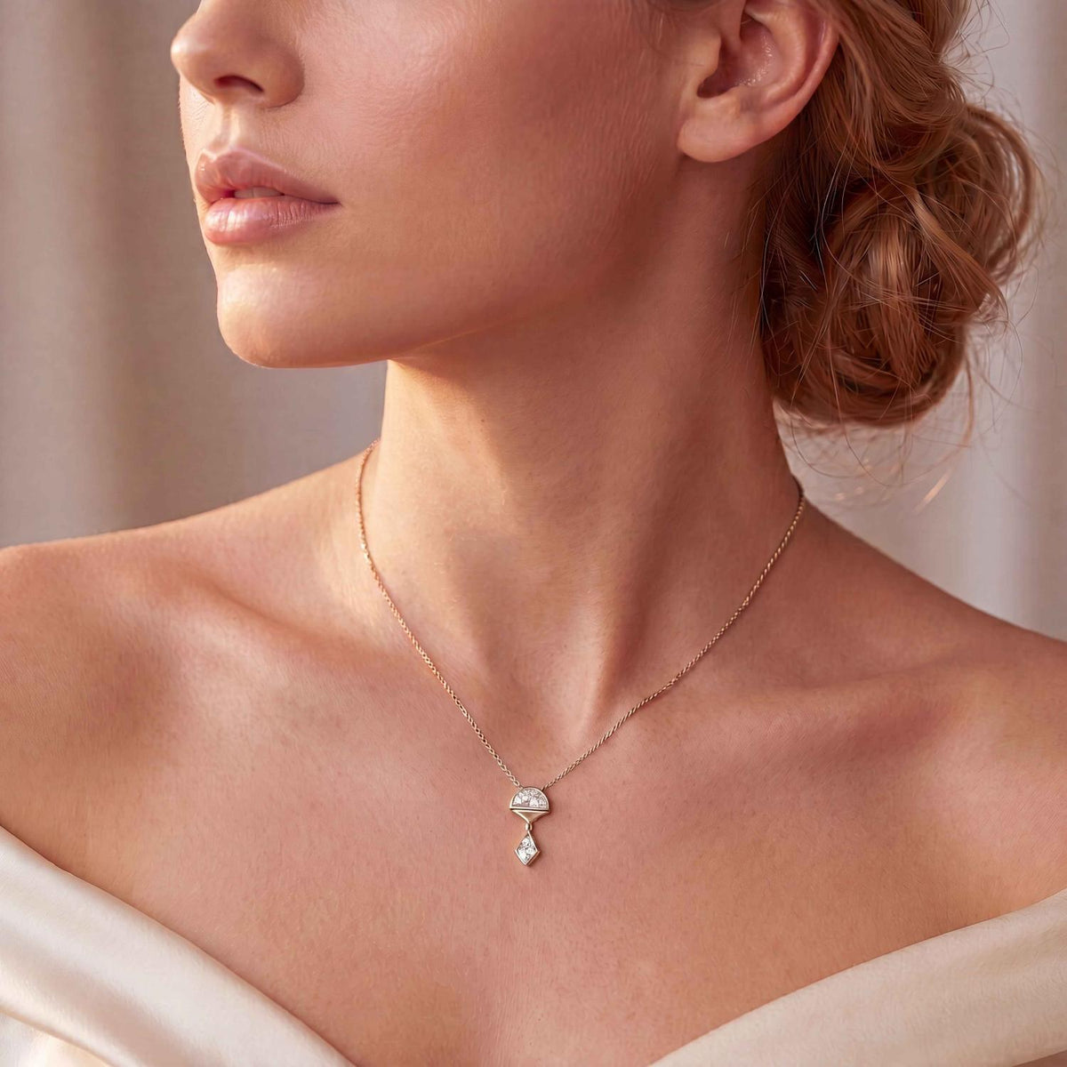Estelle Bloom lab grown diamond pendant
