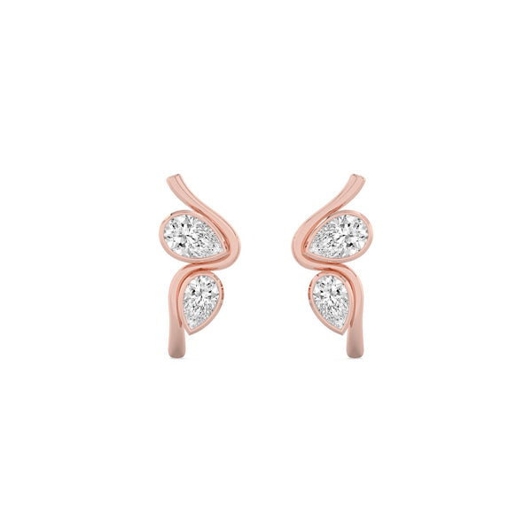 Iris Dove - Fancy Shape Lab Grown Diamond Earrings
