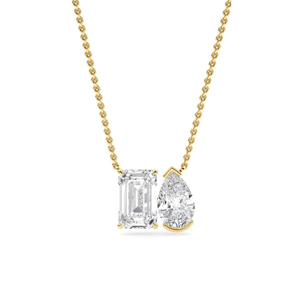 Estelle Lune - Toi et Moi Lab Grown Diamond Pendant