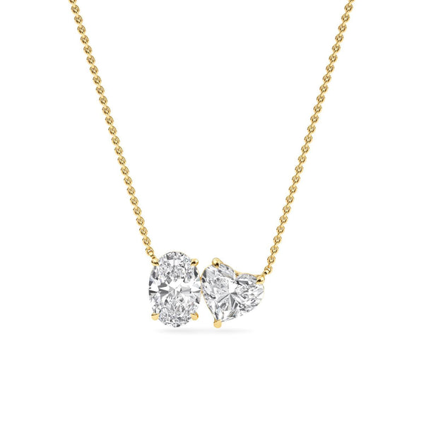 Estelle Rose - Toi et Moi Lab Grown Diamond Pendant