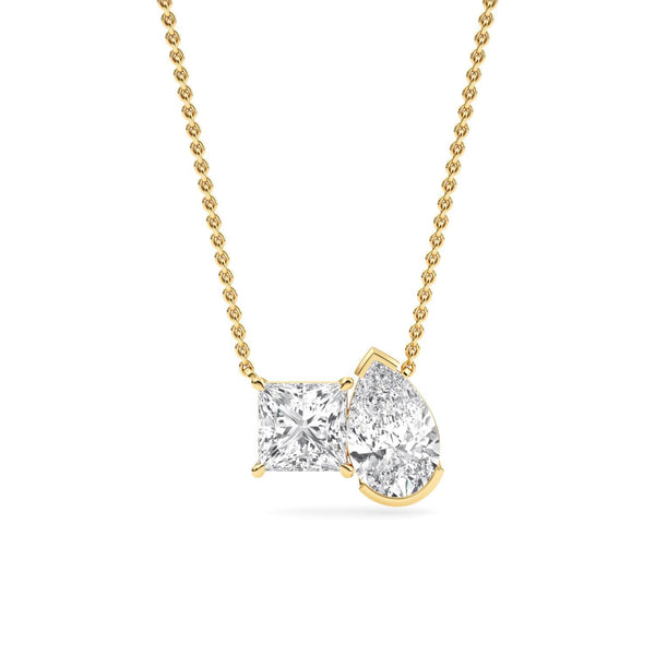 Estelle Vale - Toi et Moi Lab Grown Diamond Pendant