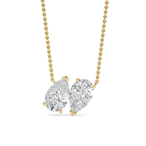 Gabrielle Joy - Toi et Moi Lab Grown Diamond Pendant