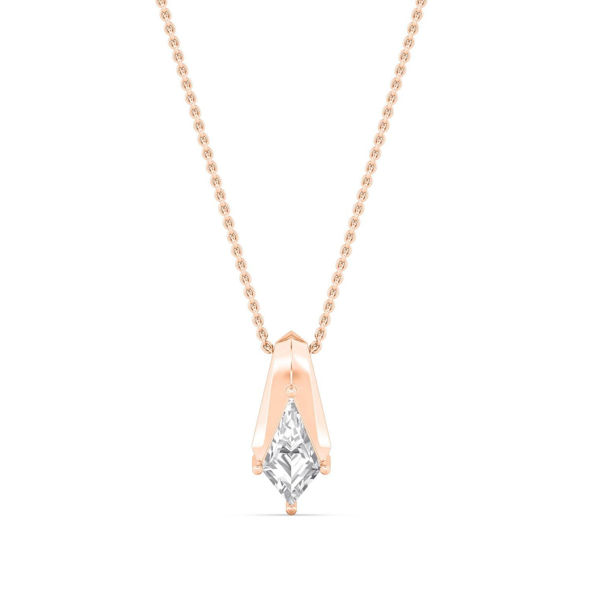 Gabrielle Pearl lab grown diamond pendant