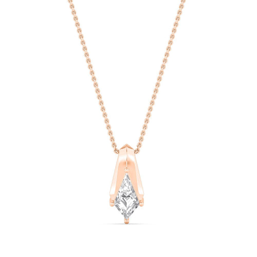 Gabrielle Pearl lab grown diamond pendant