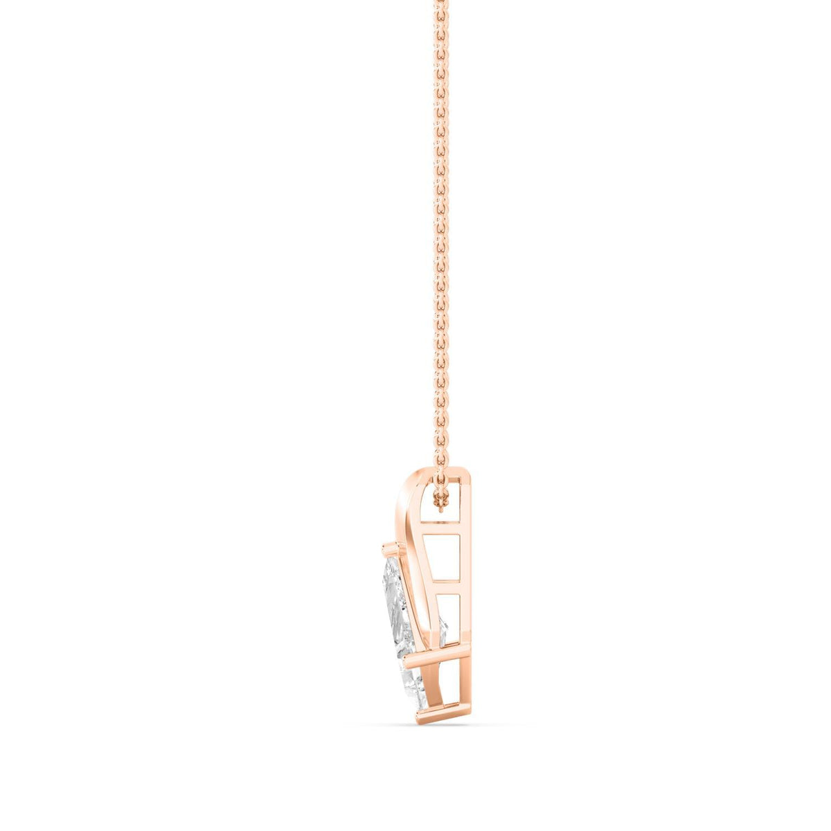 Gabrielle Pearl lab grown diamond pendant