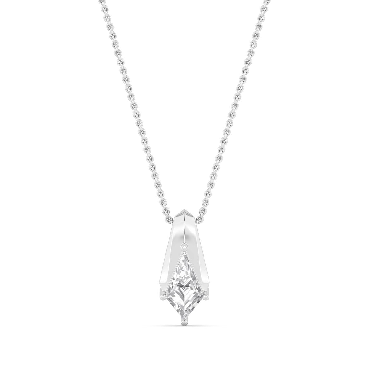 Gabrielle Pearl lab grown diamond pendant