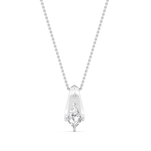 Gabrielle Pearl lab grown diamond pendant