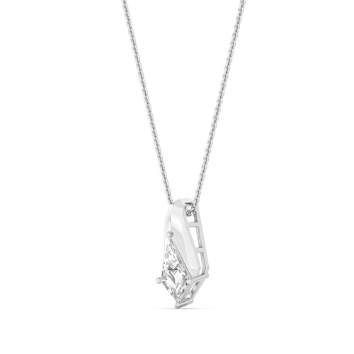Gabrielle Pearl lab grown diamond pendant