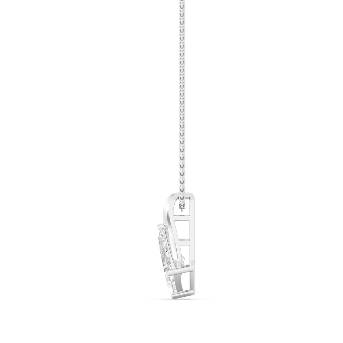 Gabrielle Pearl lab grown diamond pendant