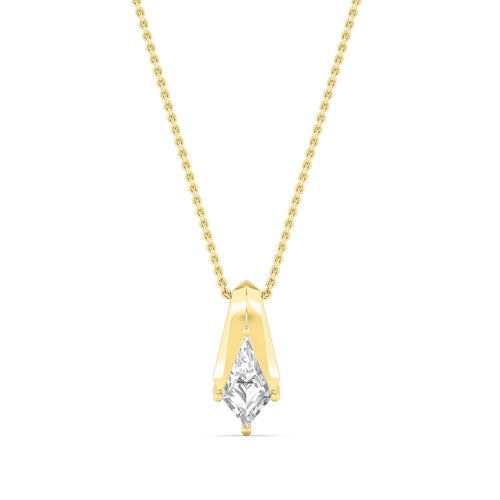 Gabrielle Pearl lab grown diamond pendant