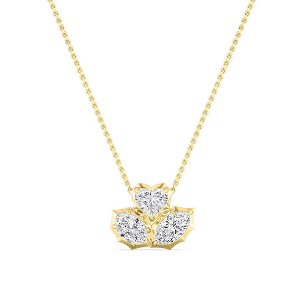 Helena Bloom - Three Stone Lab Grown Diamond Pendant