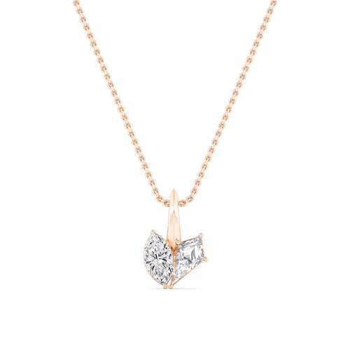 Helena Dawn lab grown diamond pendant