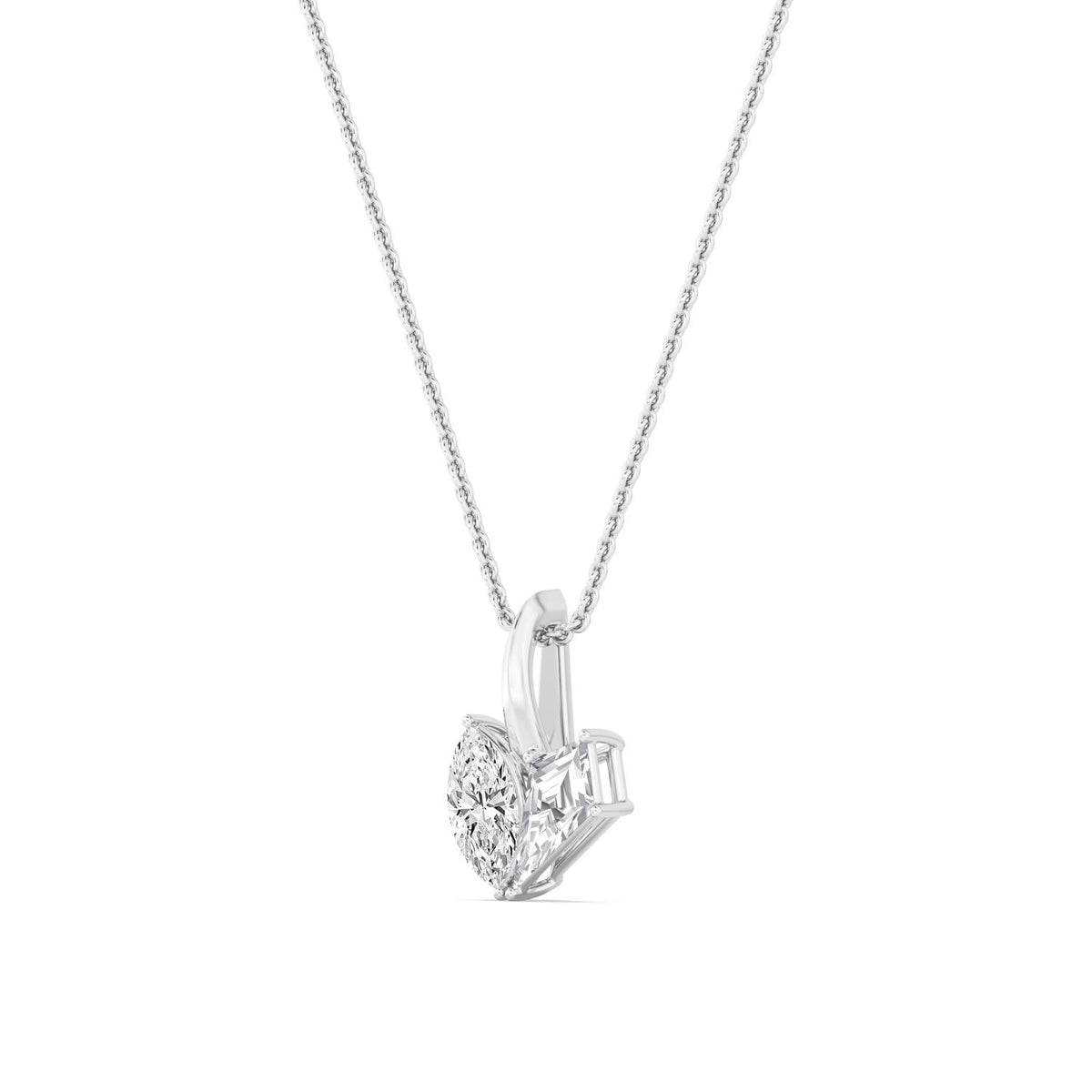 Helena Dawn lab grown diamond pendant