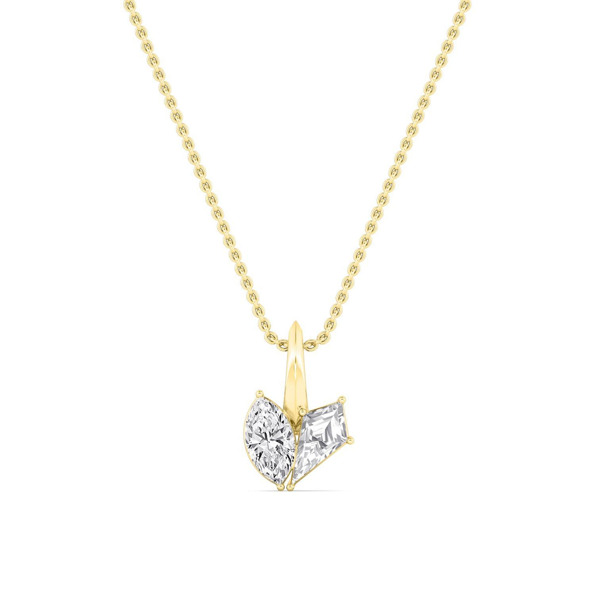 Helena Dawn lab grown diamond pendant
