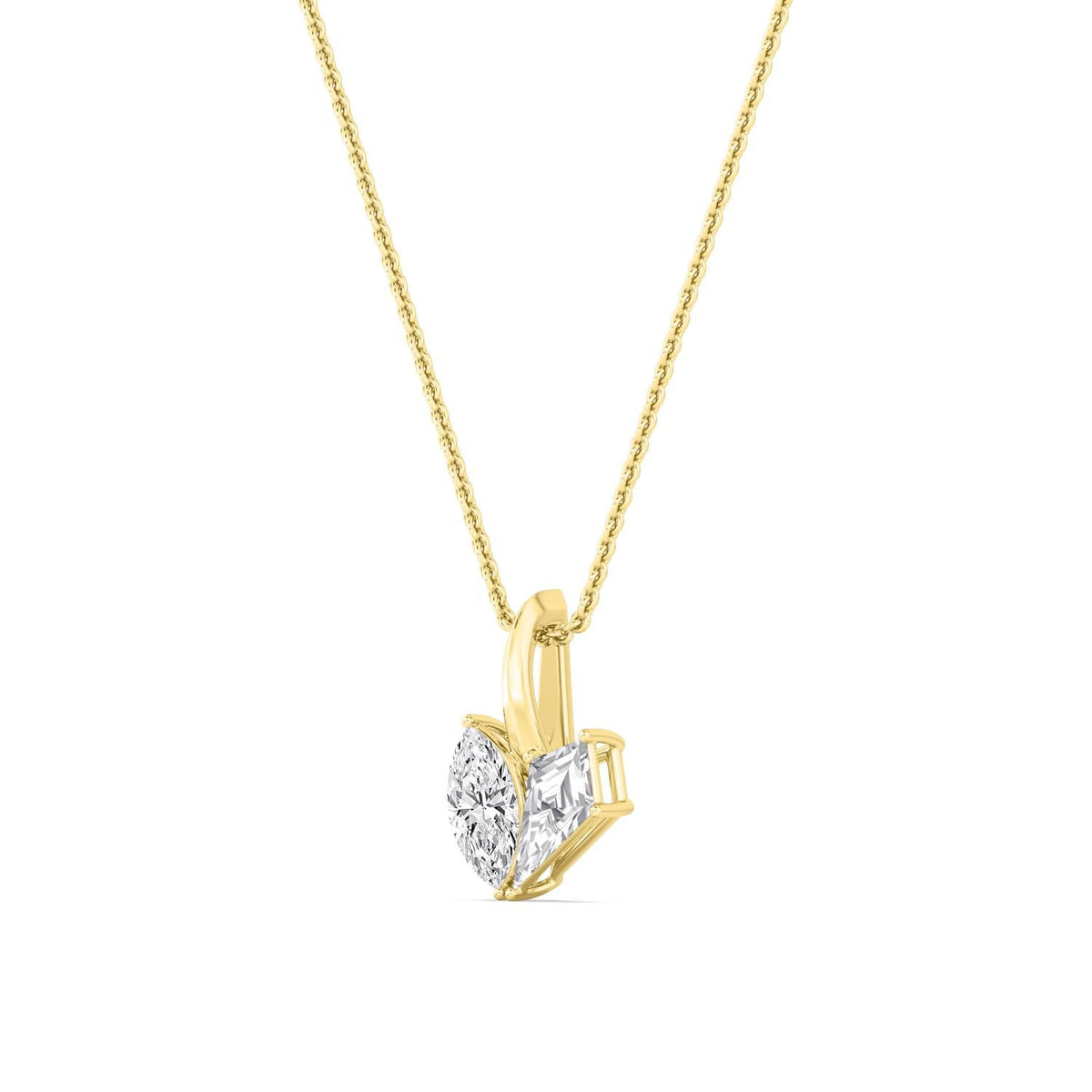 Helena Dawn lab grown diamond pendant