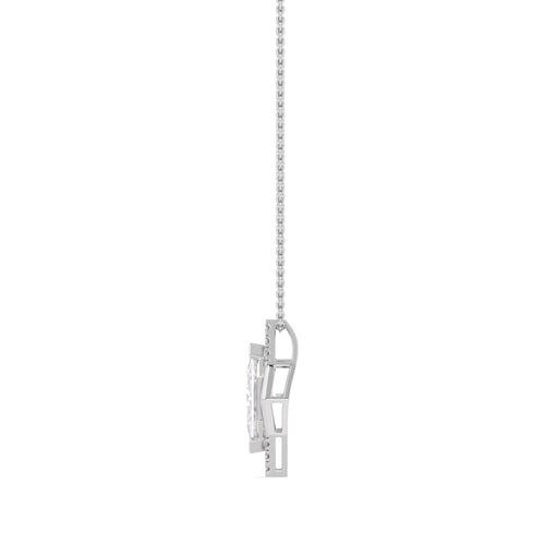 Liliana Pearl lab grown diamond pendant