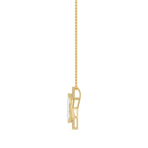 Liliana Pearl lab grown diamond pendant