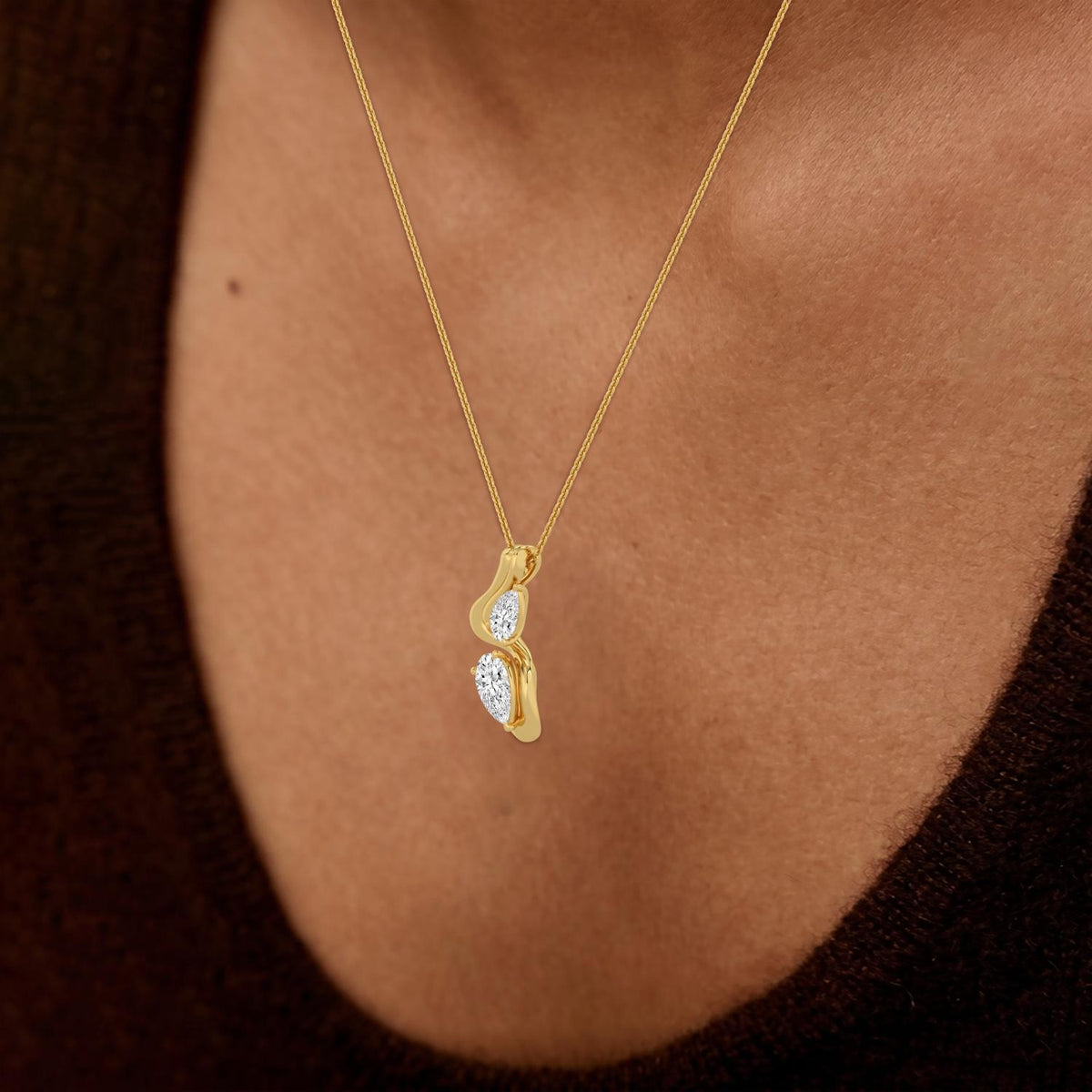 Madeleine Belle lab grown diamond pendant